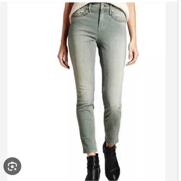 Mossimo Denim Green High Rise Skinny Jeans - Picture 1 of 4